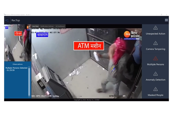 AI-Powered ATM Surveillance System for Real-Time Threat and Anomaly Detection