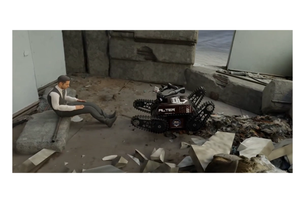 Advanced Search and Rescue Robot Simulation for Disaster Response